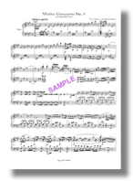 Violin Concerto No. 5 sample, more violin piano, Mozart sample, Simm Violin Concerto No. 5
