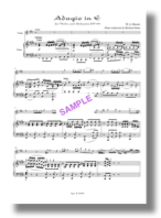 Adagio in E sample, more violin piano, Mozart sample, Simm Adagio in E