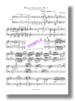 Piano Concerto No. 2 sample, more solo piano, Saint-Saëns sample, 2 piano arrangement, Simm Piano Concerto No. 2